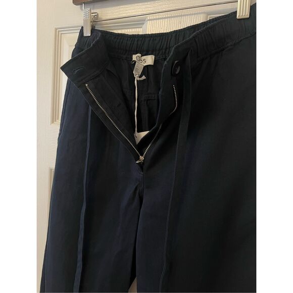 COS Navy Tapered Drawstring Pants – Adjustable Crop Style - Picture 3 of 12